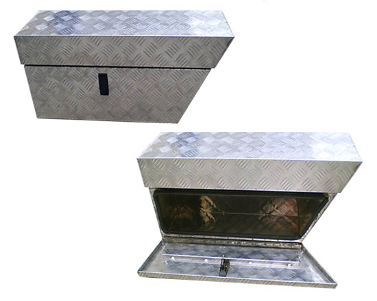 Aluminium Chequer Plate Under Tray Tool Boxes
