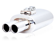 Oval Varex Muffler With Twin Tip VMK5-300